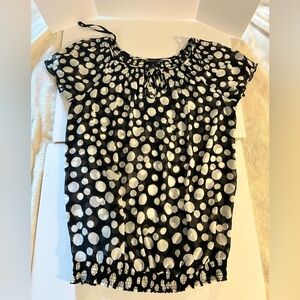 INC polka dot top size 8 never worn